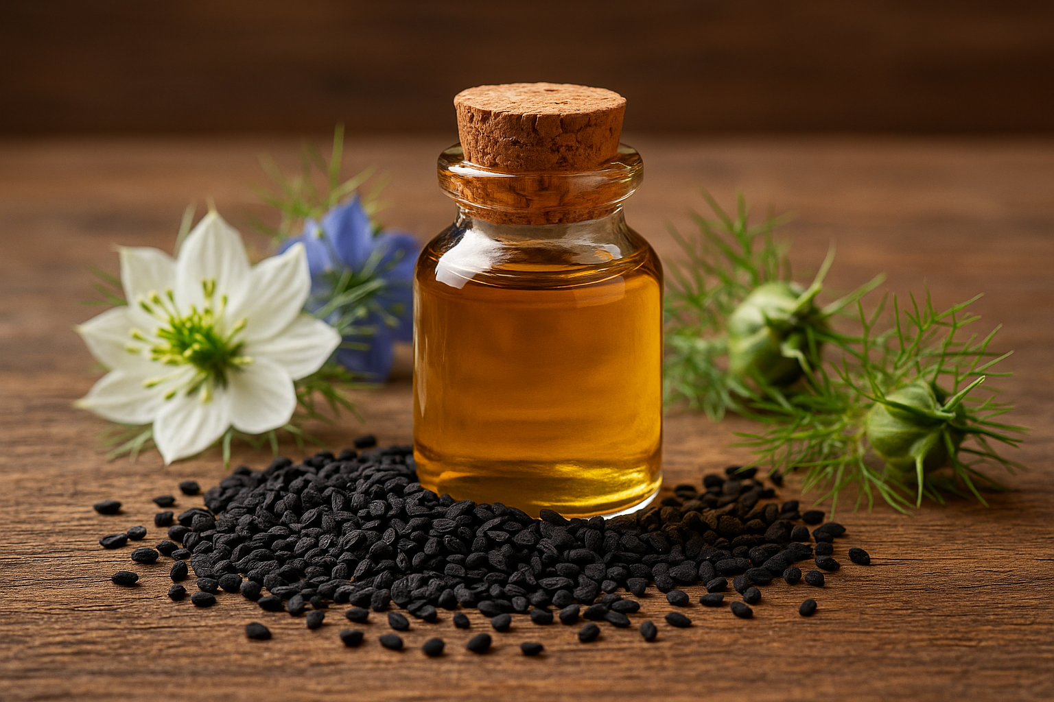 Huile de nigelle, l'élixir des pharaons : bienfaits pour la peau et les cheveux