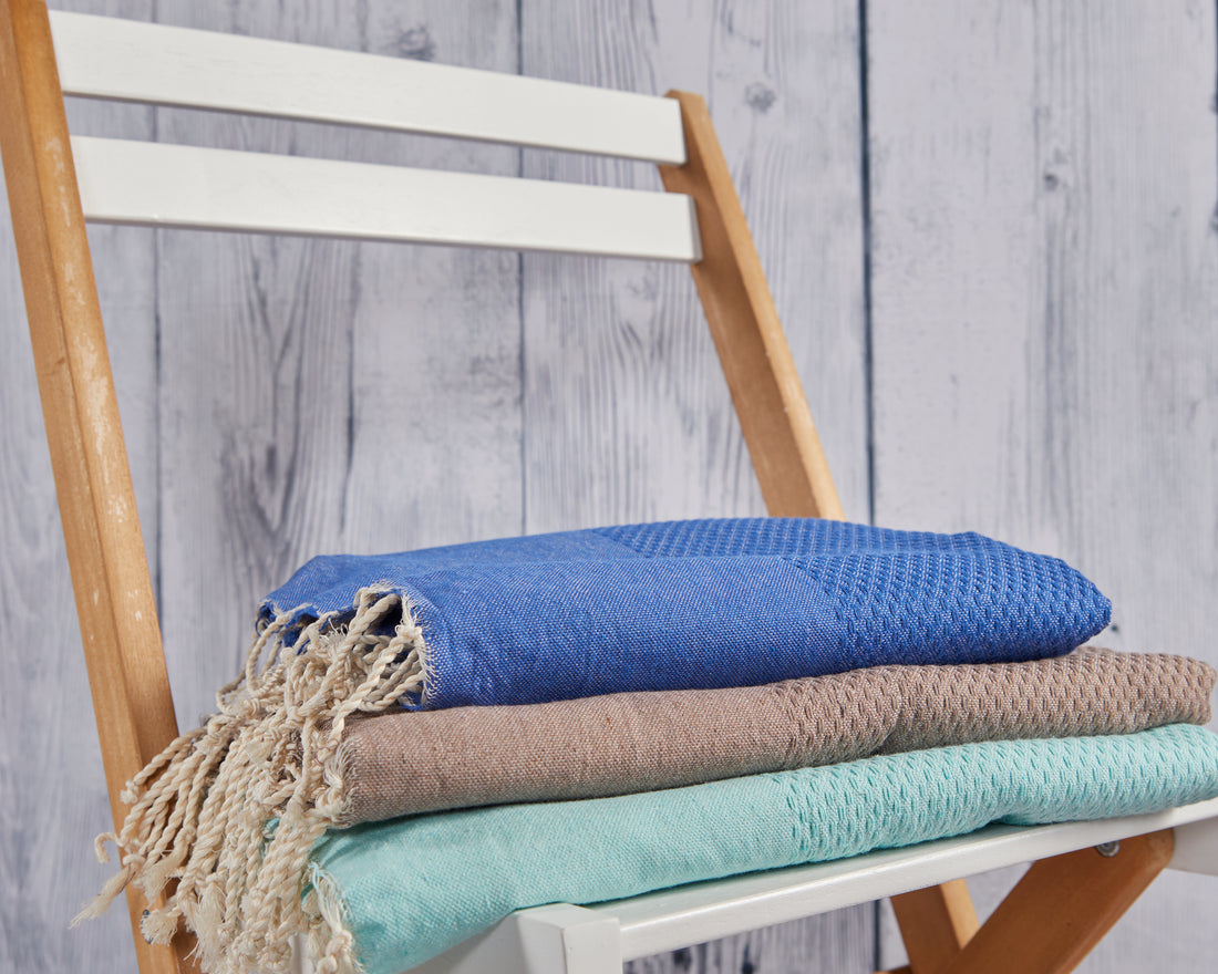 Fouta Sousse – Serviette Plage & Hammam en Coton Naturel