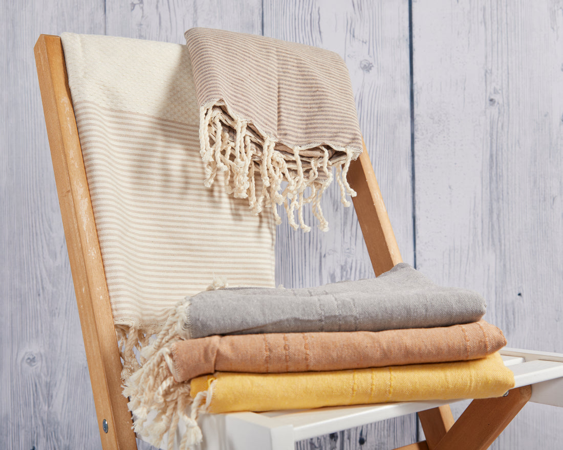 Fouta Djerba – Serviette de Plage & Hammam en Coton 100 % Naturel