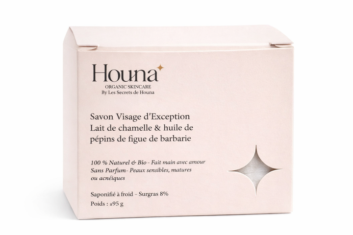 Savon artisanal au lait de chamelle pour peaux sensibles Les Secrets de Houna Suisse