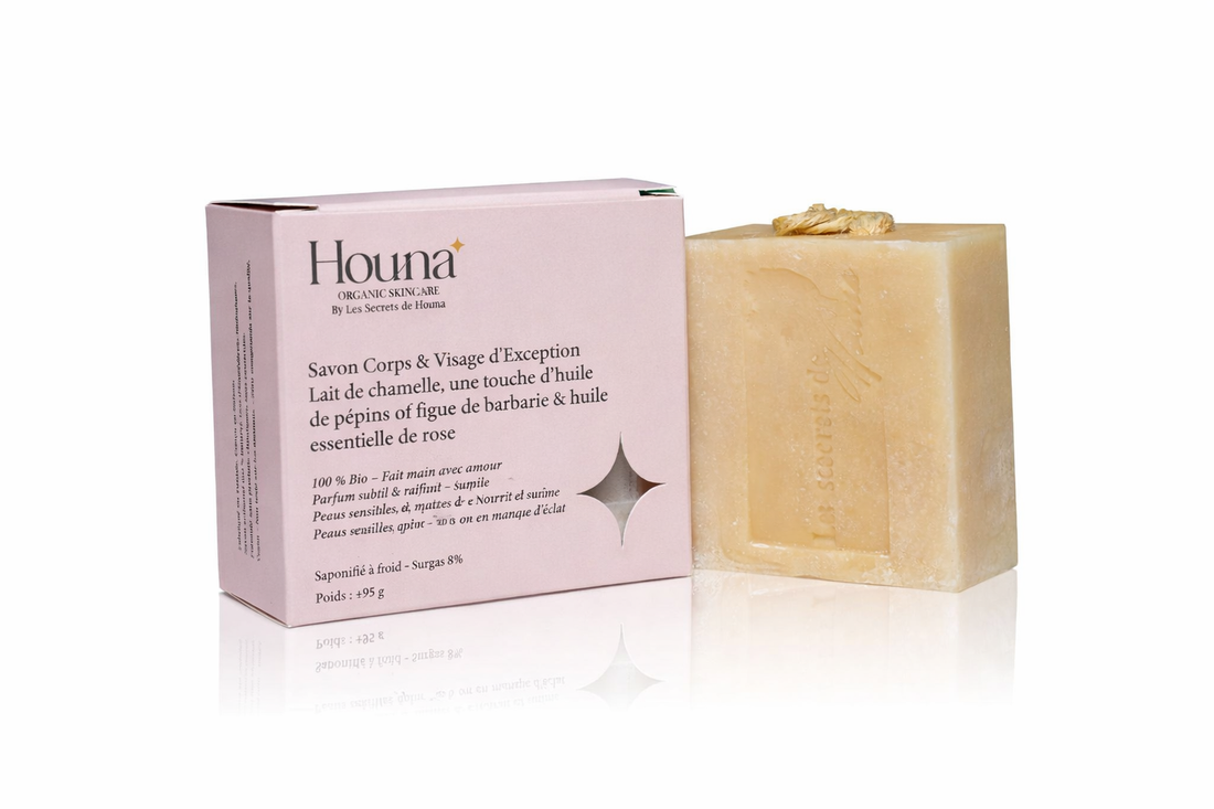 Savon au Lait de Chamelle Parfumé à la Rose